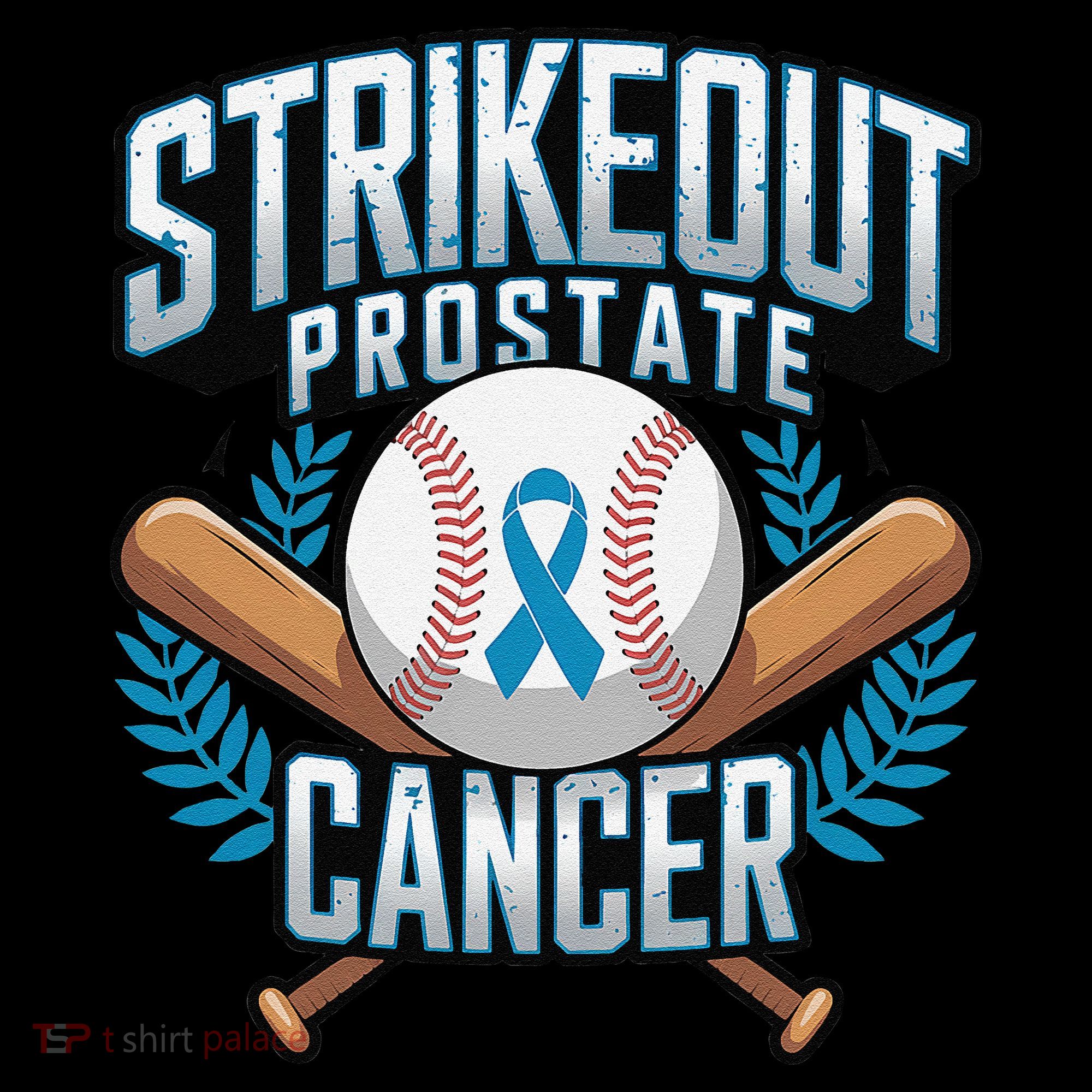 Baseball Strikeout Prostate Cancer Awareness Women's T-Shirt