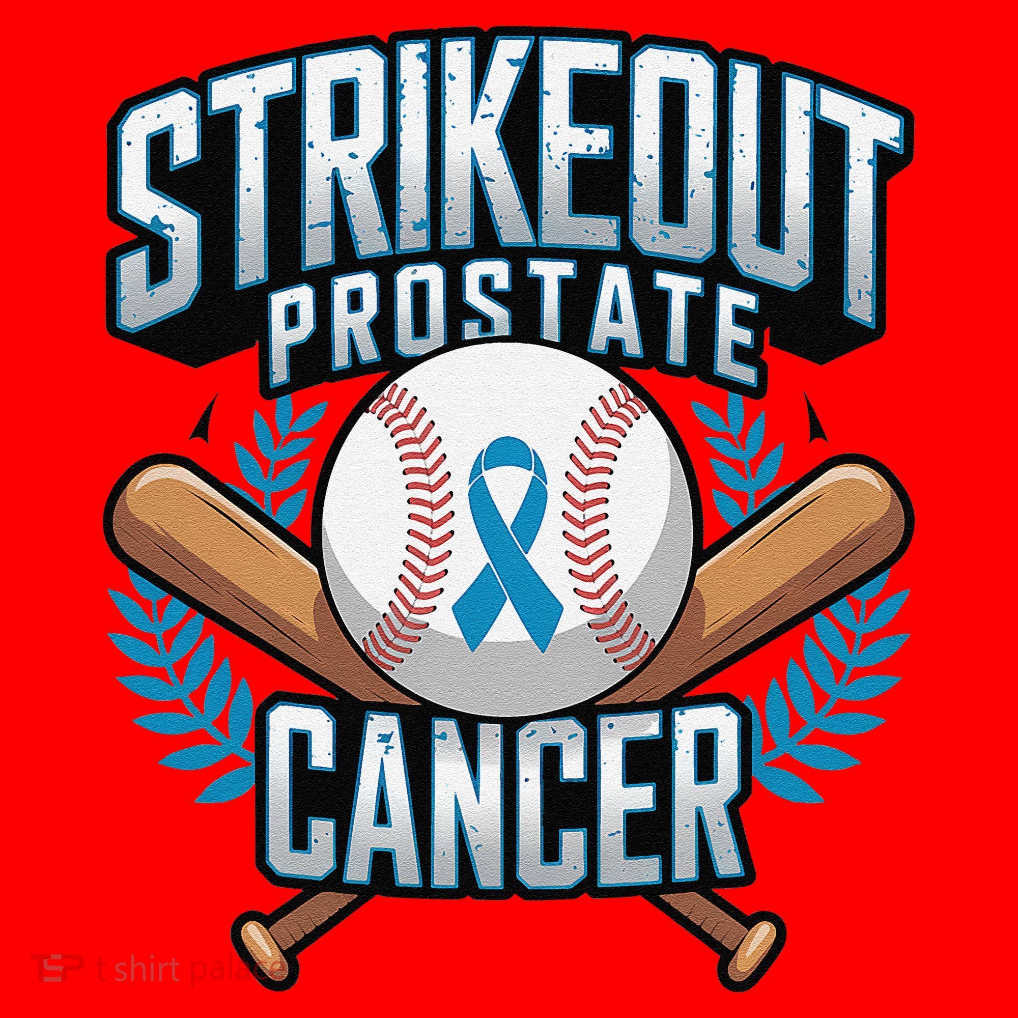 Baseball Strikeout Prostate Cancer Awareness Santa Hat