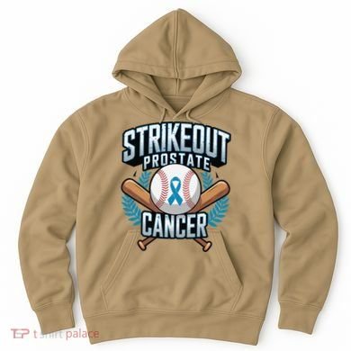 Baseball Strikeout Prostate Cancer Awareness Hoodie