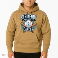 Baseball Strikeout Prostate Cancer Awareness Hoodie thumb 2