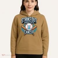 Baseball Strikeout Prostate Cancer Awareness Hoodie thumb 5