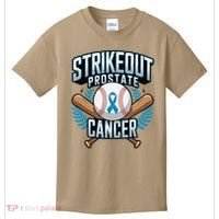 Baseball Strikeout Prostate Cancer Awareness Kids T-Shirt thumb 0