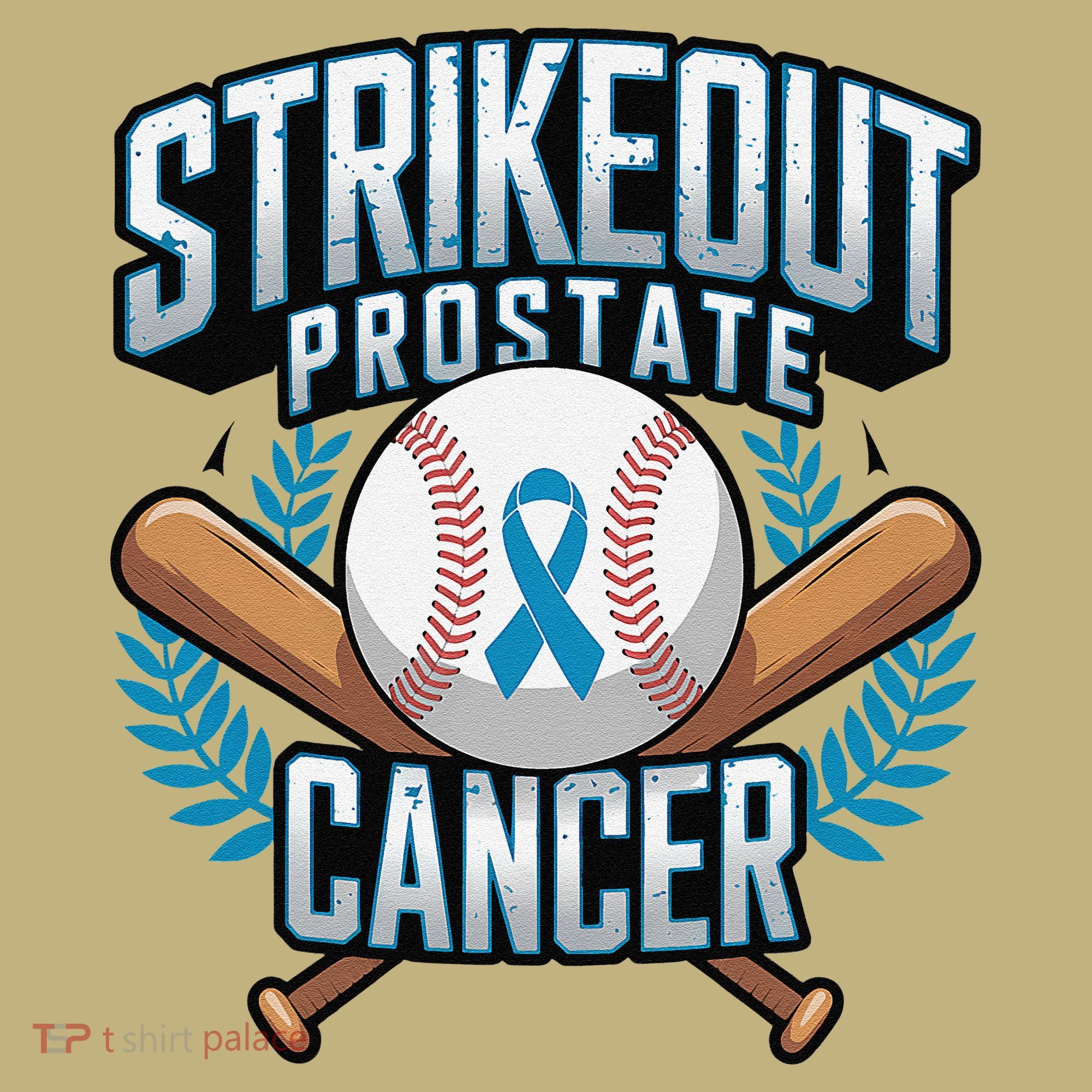 Baseball Strikeout Prostate Cancer Awareness Kids T-Shirt