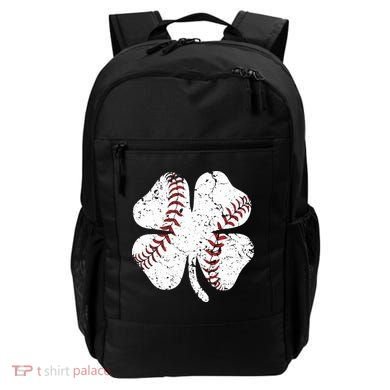 Baseball St Patricks Day Boys Men Catcher Pitcher Shamrock Backpack