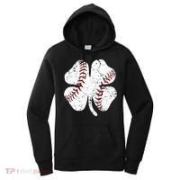 Baseball St Patricks Day Boys Men Catcher Pitcher Shamrock Women's Hoodie thumb 0
