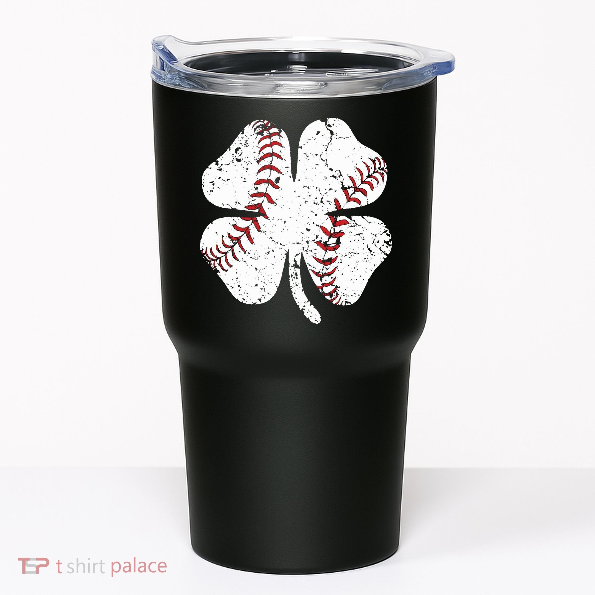 Baseball St Patricks Day Boys Men Catcher Pitcher Shamrock Tumbler