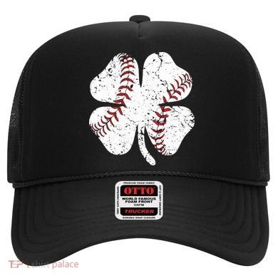 Baseball St Patricks Day Boys Men Catcher Pitcher Shamrock Hat