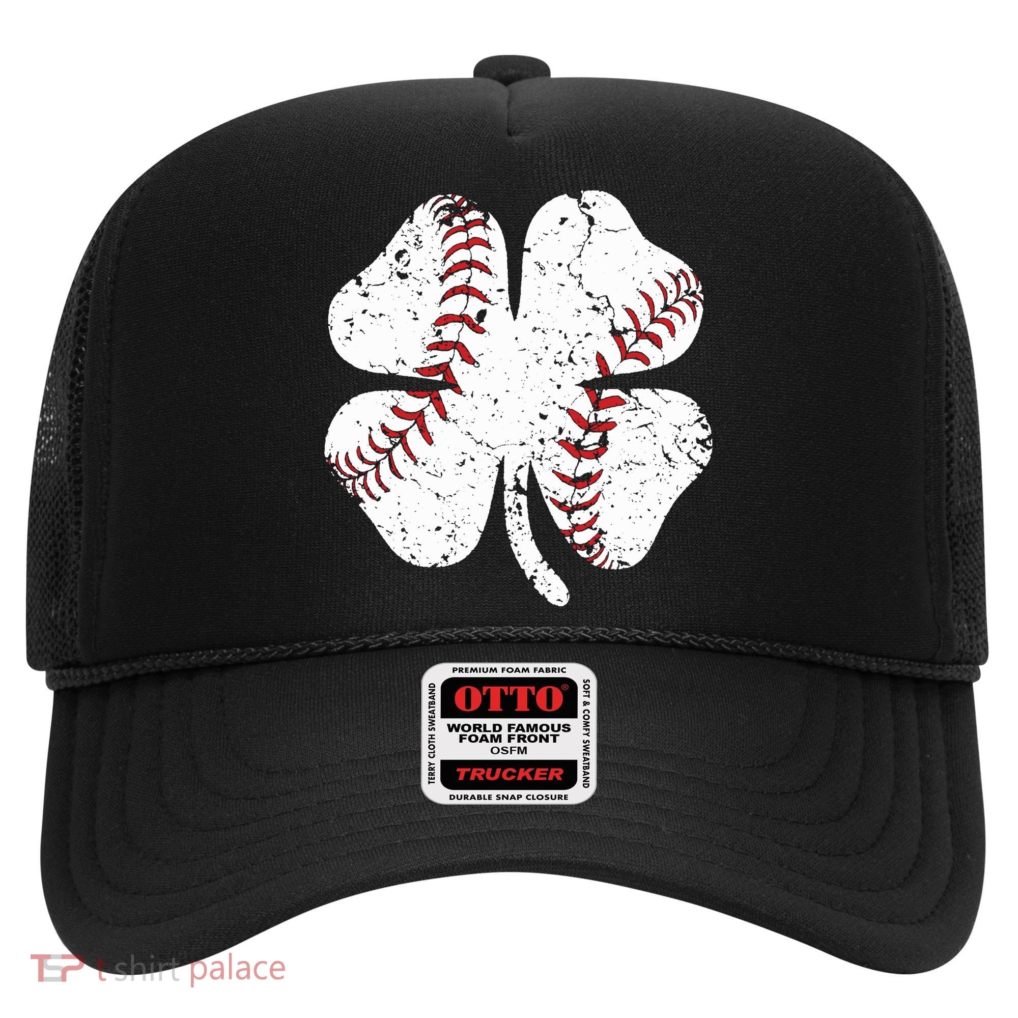 Baseball St Patricks Day Boys Men Catcher Pitcher Shamrock Hat