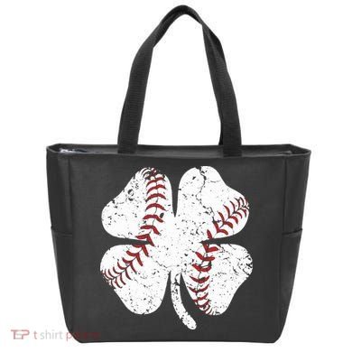 Baseball St Patricks Day Boys Men Catcher Pitcher Shamrock Tote Bag