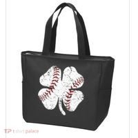 Baseball St Patricks Day Boys Men Catcher Pitcher Shamrock Tote Bag thumb 3