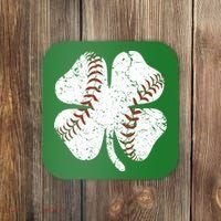 Baseball St Patricks Day Boys Men Catcher Pitcher Shamrock Coaster thumb 0