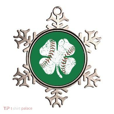 Baseball St Patricks Day Boys Men Catcher Pitcher Shamrock Ornament