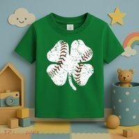 Baseball St Patricks Day Boys Men Catcher Pitcher Shamrock Toddler T-Shirt thumb 3