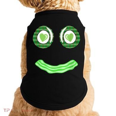 Breakfast St. Patricks Day Funny Green Eggs Smile Face Ham Doggie Tank