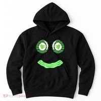 Breakfast St. Patricks Day Funny Green Eggs Smile Face Ham Hoodie thumb 0