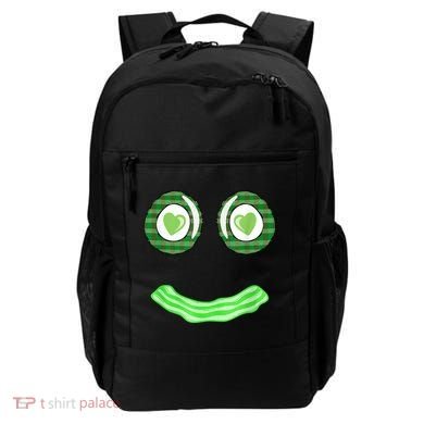 Breakfast St. Patricks Day Funny Green Eggs Smile Face Ham Backpack
