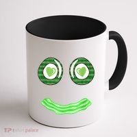 Breakfast St. Patricks Day Funny Green Eggs Smile Face Ham Coffee Mug thumb 1