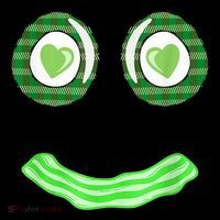 Breakfast St. Patricks Day Funny Green Eggs Smile Face Ham Women's Hoodie thumb 2