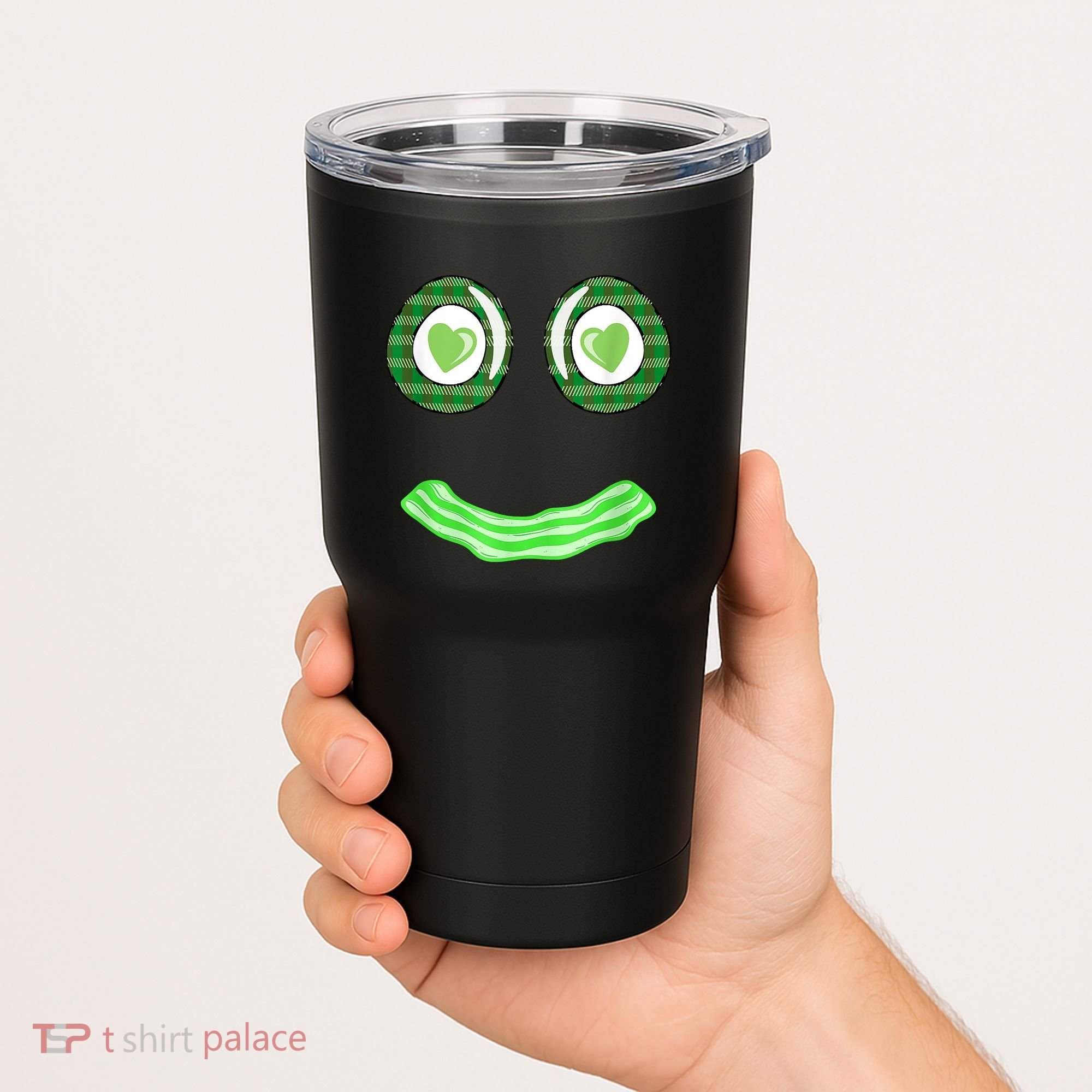 Breakfast St. Patricks Day Funny Green Eggs Smile Face Ham Tumbler