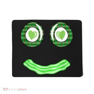 Breakfast St. Patricks Day Funny Green Eggs Smile Face Ham Mousepad
