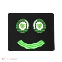 Breakfast St. Patricks Day Funny Green Eggs Smile Face Ham Mousepad thumb 0