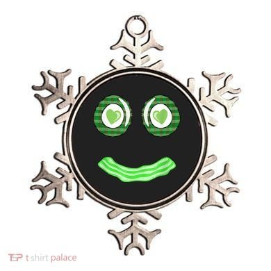 Breakfast St. Patricks Day Funny Green Eggs Smile Face Ham Ornament