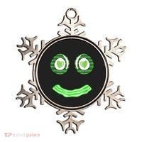 Breakfast St. Patricks Day Funny Green Eggs Smile Face Ham Ornament thumb 0