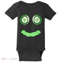 Breakfast St. Patricks Day Funny Green Eggs Smile Face Ham Baby Bodysuit thumb 0