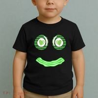 Breakfast St. Patricks Day Funny Green Eggs Smile Face Ham Toddler T-Shirt thumb 2