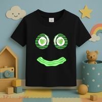 Breakfast St. Patricks Day Funny Green Eggs Smile Face Ham Toddler T-Shirt thumb 3
