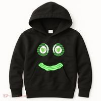 Breakfast St. Patricks Day Funny Green Eggs Smile Face Ham Kids Hoodie thumb 0