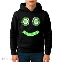 Breakfast St. Patricks Day Funny Green Eggs Smile Face Ham Kids Hoodie thumb 4