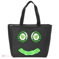 Breakfast St. Patricks Day Funny Green Eggs Smile Face Ham Tote Bag thumb 0