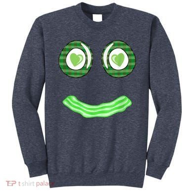 Breakfast St. Patricks Day Funny Green Eggs Smile Face Ham Sweatshirt