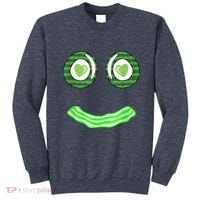 Breakfast St. Patricks Day Funny Green Eggs Smile Face Ham Sweatshirt thumb 0