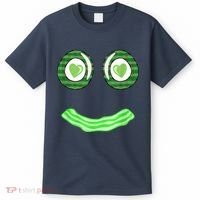 Breakfast St. Patricks Day Funny Green Eggs Smile Face Ham T-Shirt thumb 0