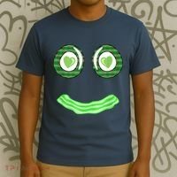 Breakfast St. Patricks Day Funny Green Eggs Smile Face Ham T-Shirt thumb 3