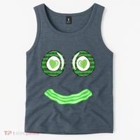 Breakfast St. Patricks Day Funny Green Eggs Smile Face Ham Tank Top thumb 2