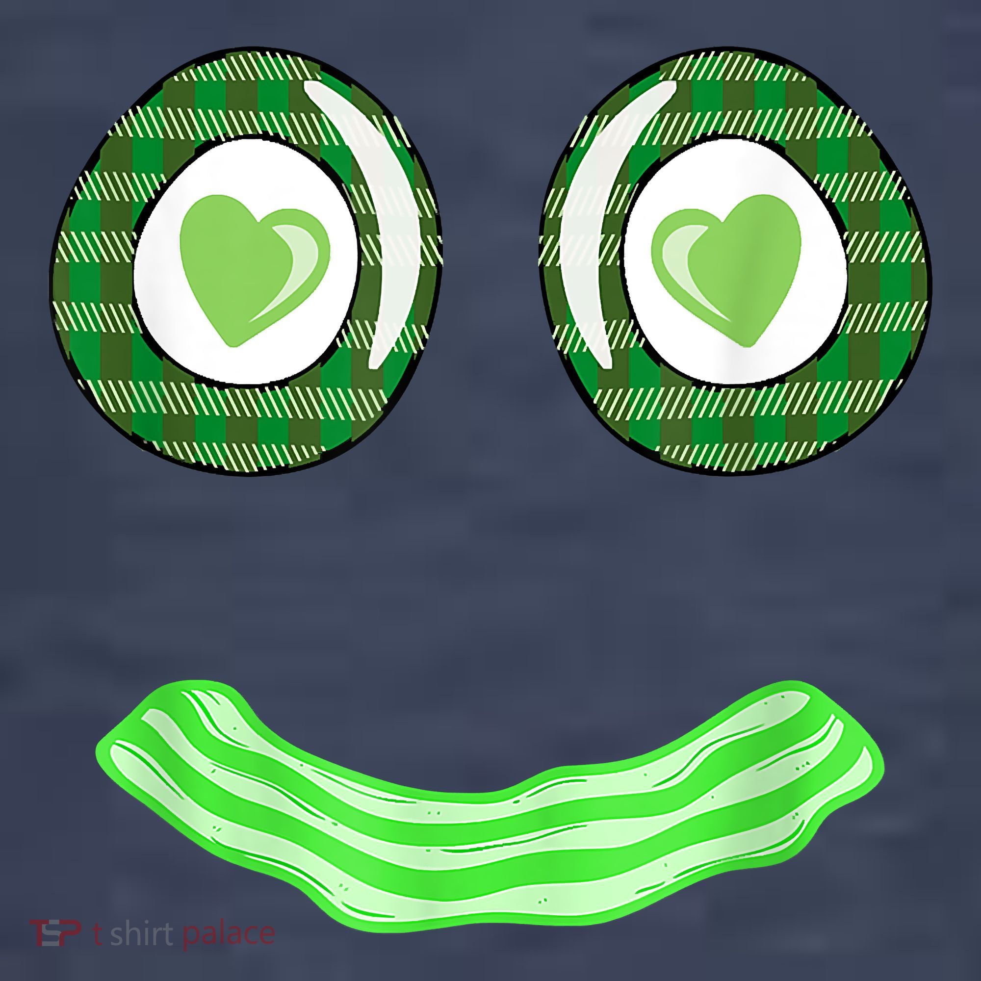 Breakfast St. Patricks Day Funny Green Eggs Smile Face Ham Women's T-Shirt