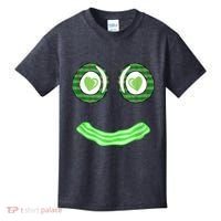 Breakfast St. Patricks Day Funny Green Eggs Smile Face Ham Kids T-Shirt thumb 0