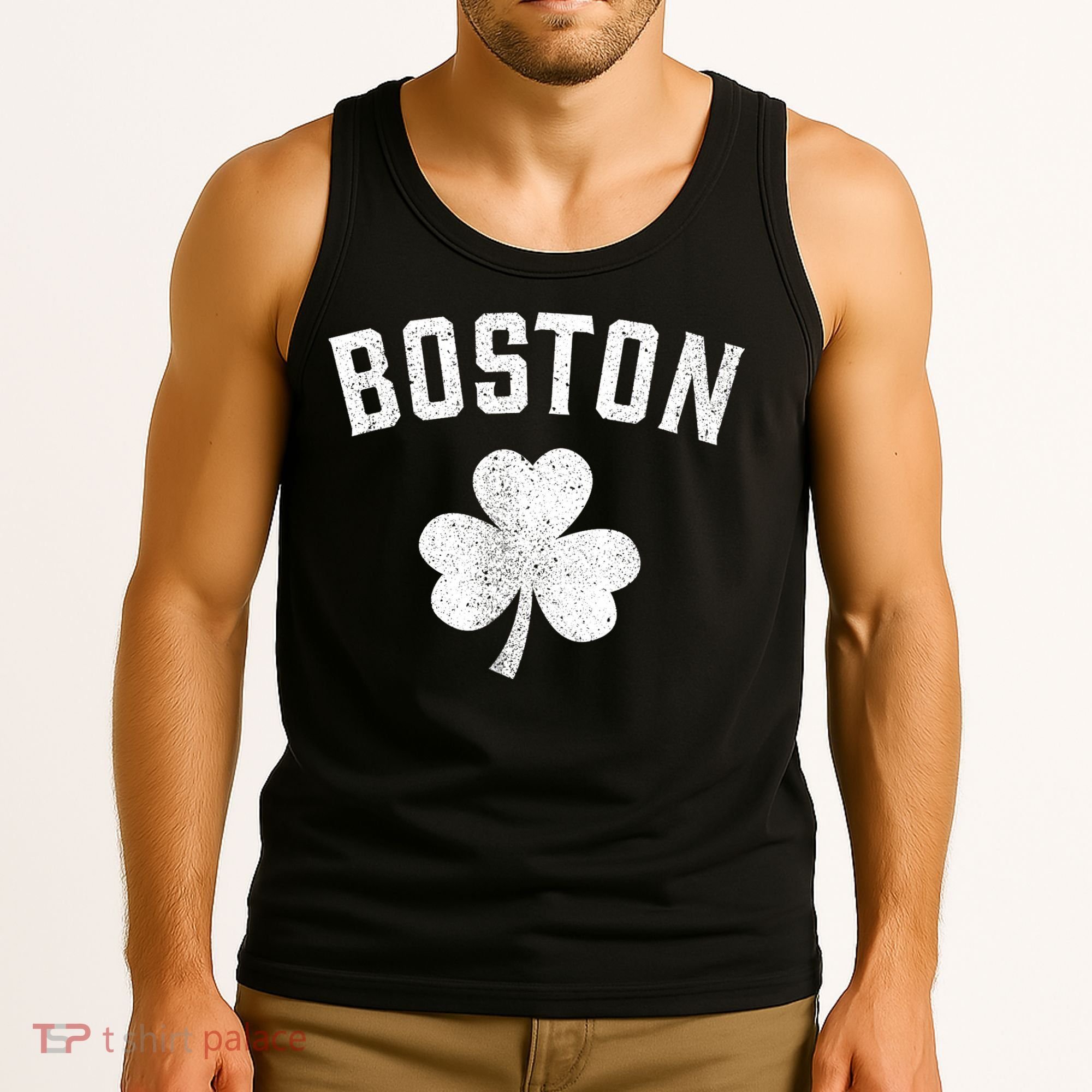 Boston, St Patrick's day - Patty's day shamrock tee Tank Top