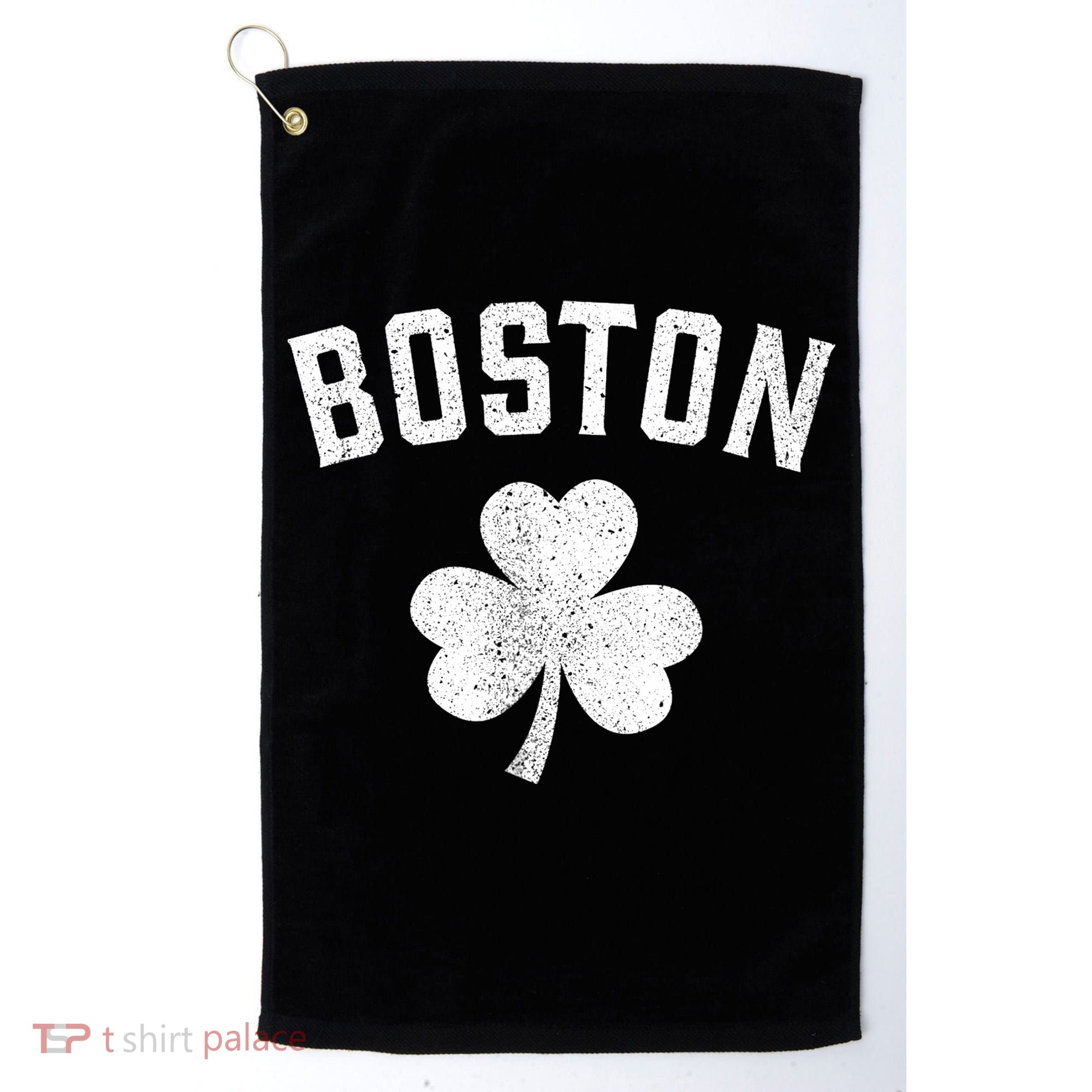 Boston, St Patrick's day - Patty's day shamrock tee Golf Towel