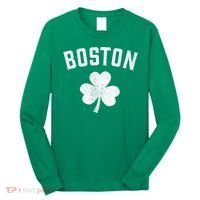 Boston, St Patrick's day - Patty's day shamrock tee Long Sleeve Shirt thumb 0