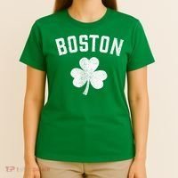 Boston, St Patrick's day - Patty's day shamrock tee T-Shirt thumb 4