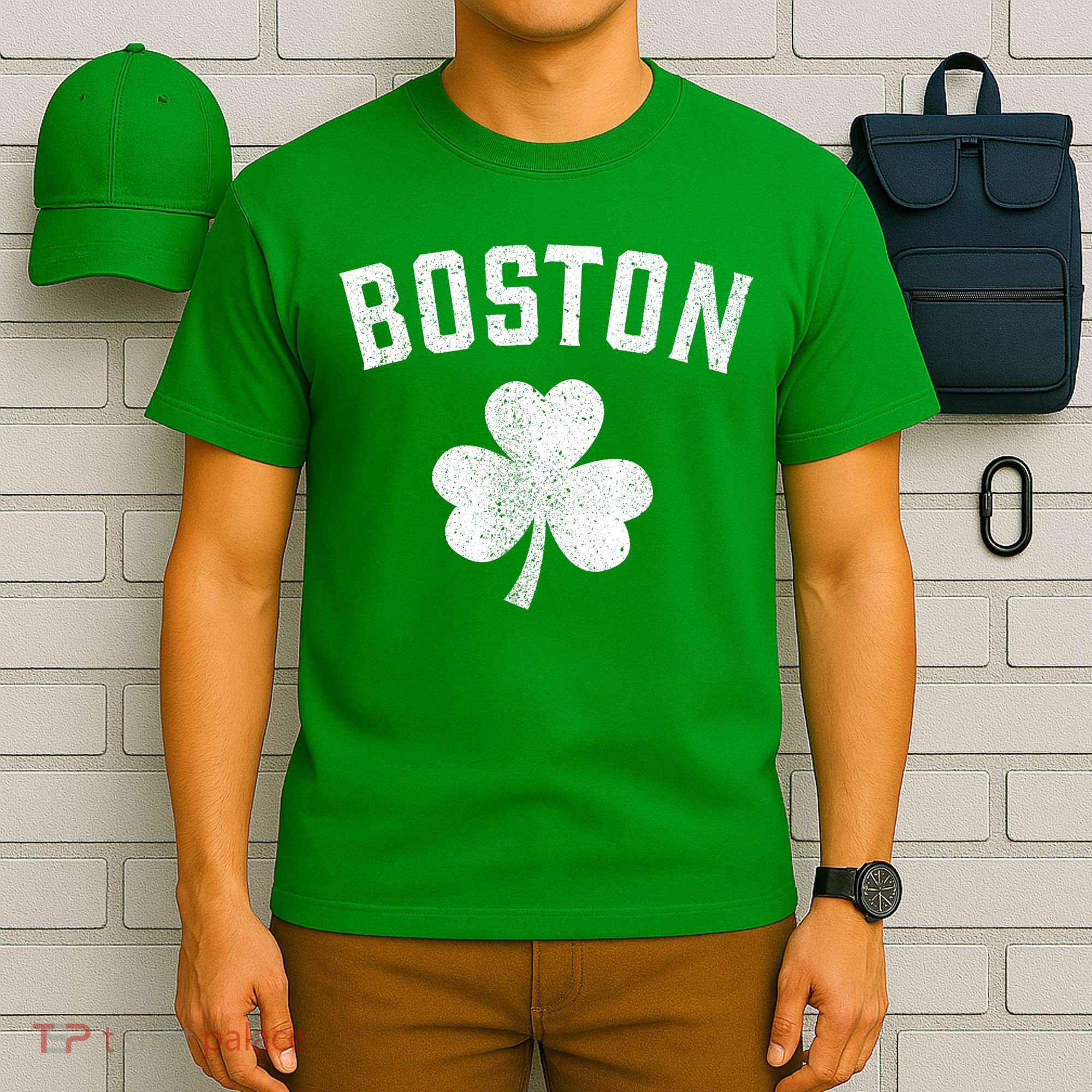 Boston, St Patrick's day - Patty's day shamrock tee T-Shirt