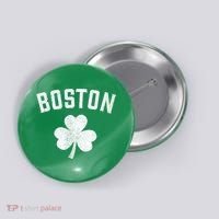 Boston, St Patrick's day - Patty's day shamrock tee Button thumb 0