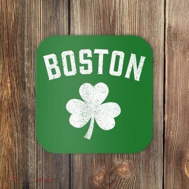 Boston, St Patrick's day - Patty's day shamrock tee Coaster