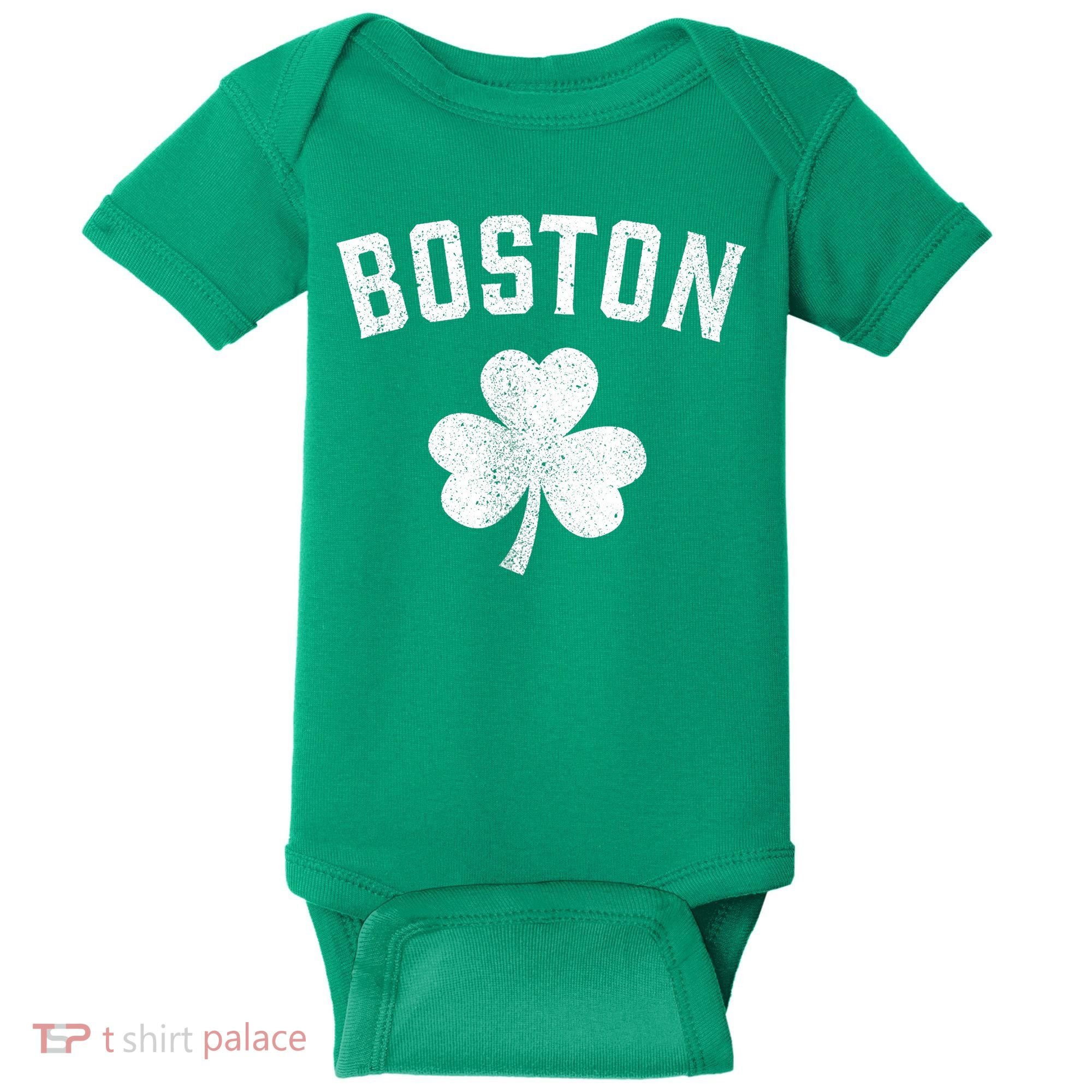 Boston, St Patrick's day - Patty's day shamrock tee Baby Bodysuit
