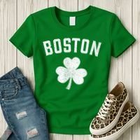Boston, St Patrick's day - Patty's day shamrock tee Women's T-Shirt thumb 3