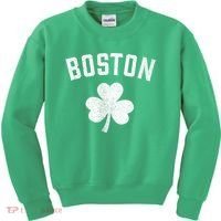 Boston, St Patrick's day - Patty's day shamrock tee Kids Sweatshirt thumb 0